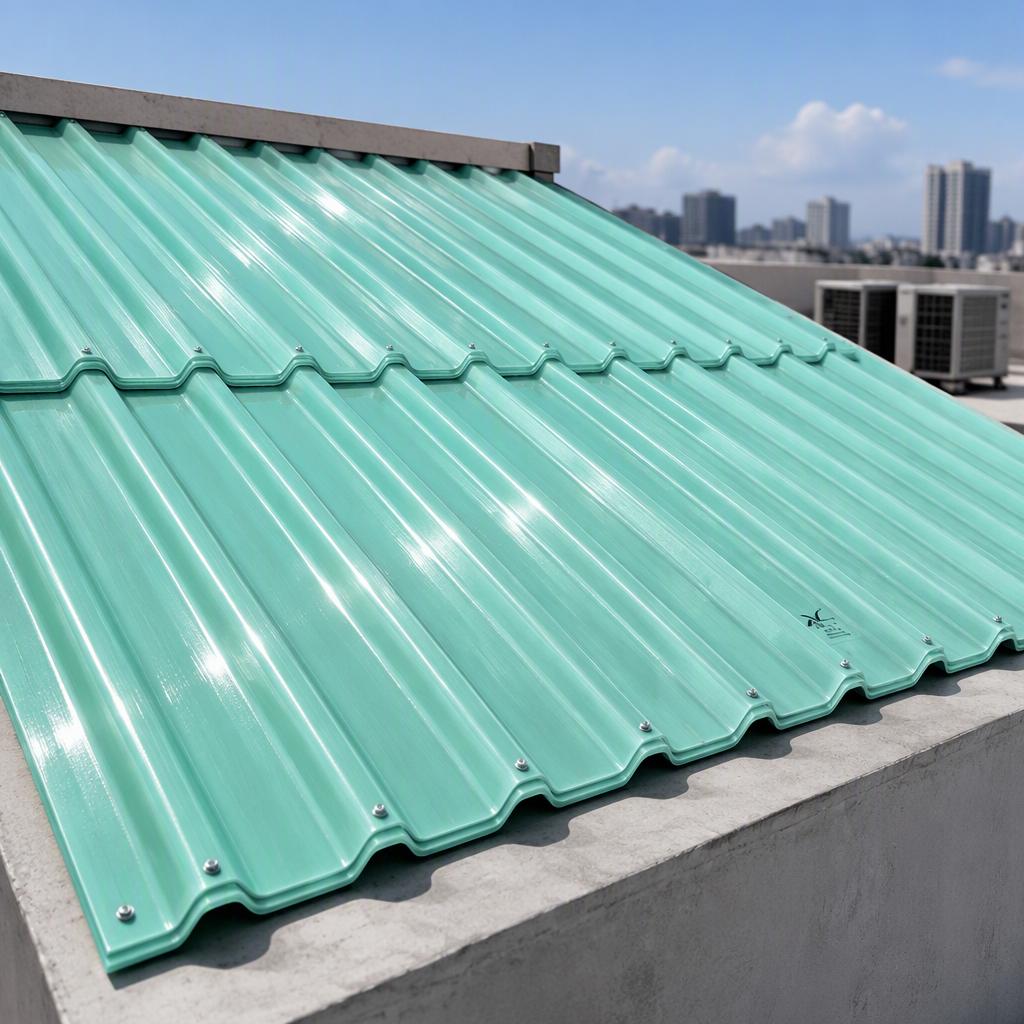 Opaque anti-corrosion FRP wall cladding panel